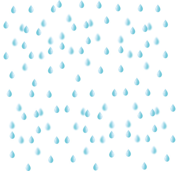 高清雨滴PNG透明图，漂浮元素设计素材，免费下载