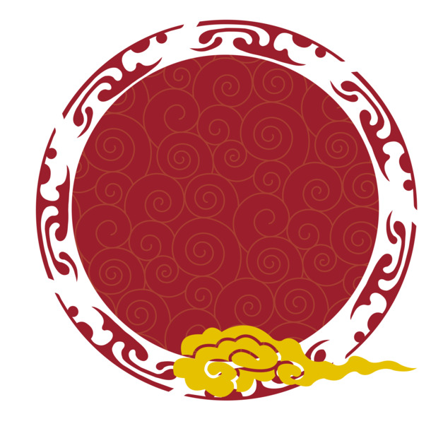 炫彩圆形设计元素，高清PNG透明图片，精美边框，免费下载