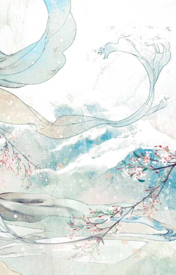 中国风蓝色插画PNG透明高清图片，装饰元素与设计素材下载