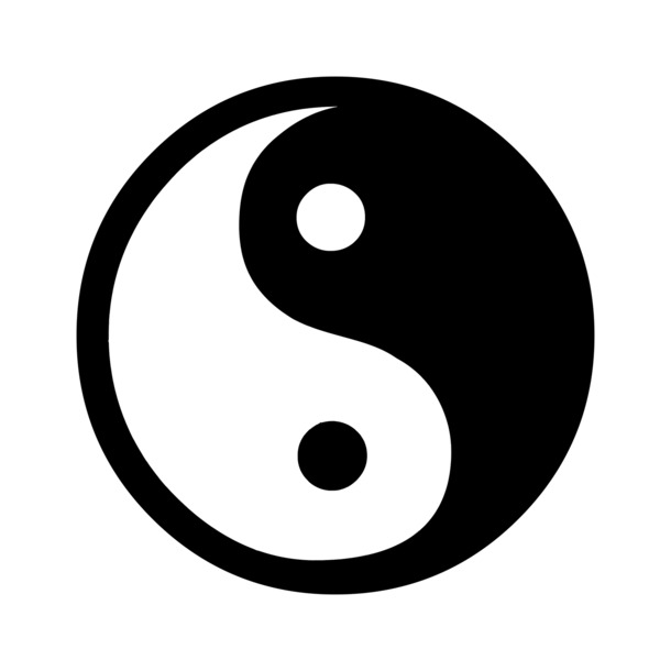 太极八卦矢量图标，高清PNG透明免扣素材，一键下载设计元素