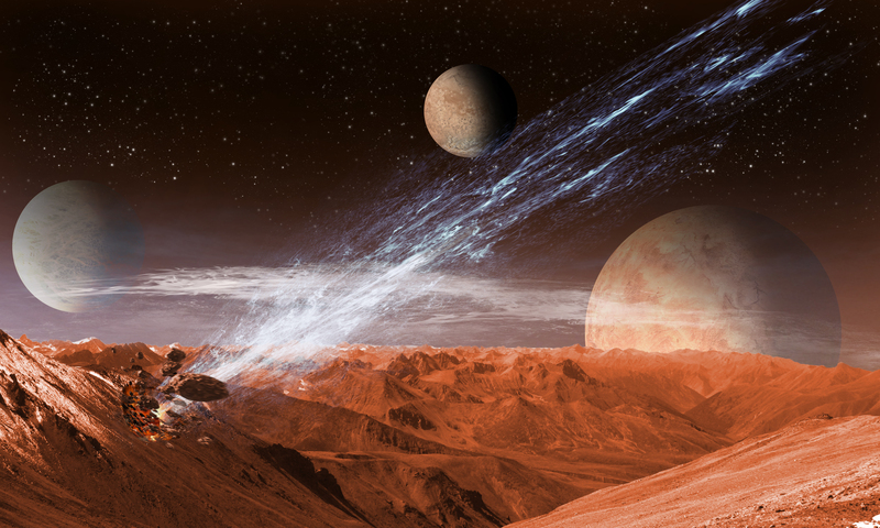 太空星球宇宙美景，山地高清JPG摄影/风景图片素材下载
