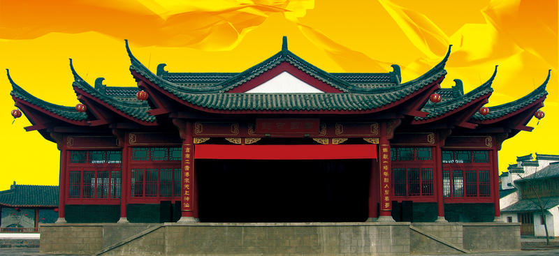 古代宫殿建筑高清JPG与复古PSD设计素材，中国风下载专区