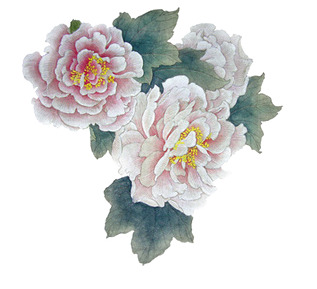 高清PNG透明工笔芙蓉花图片，精美装饰元素，设计素材免费下载