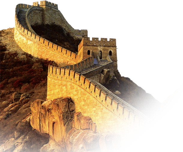 长城美景高清PNG透明背景图片，摄影风光素材免费下载
