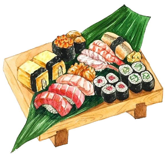 美食手绘插画，高清PNG透明图，卡通手绘元素，设计素材下载