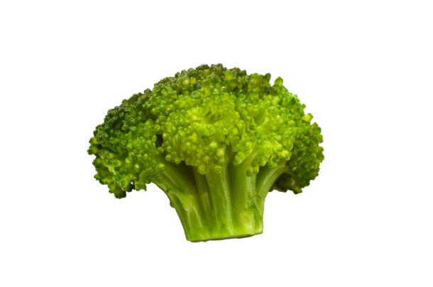 西兰花有机蔬菜PNG透明图，漂浮花瓣设计素材，高清下载