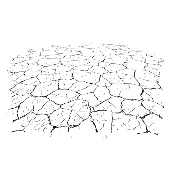 裂痕黑白设计素材，高清PNG透明图片，墨迹笔触，AI格式，免费下载
