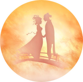 七夕鹊桥浪漫相会，高清PNG透明图片，情人节节日元素设计素材下载