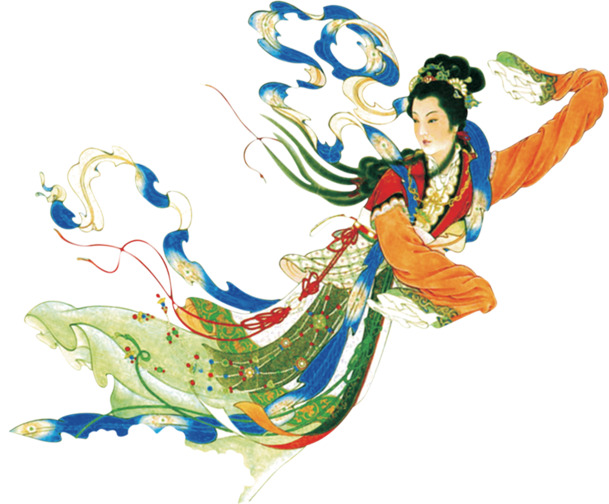 中秋节嫦娥PNG透明图，高清PSD节日元素，设计素材下载