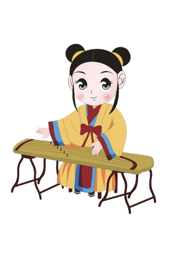 卡通女生PNG透明图，高清免扣元素，设计素材任你下