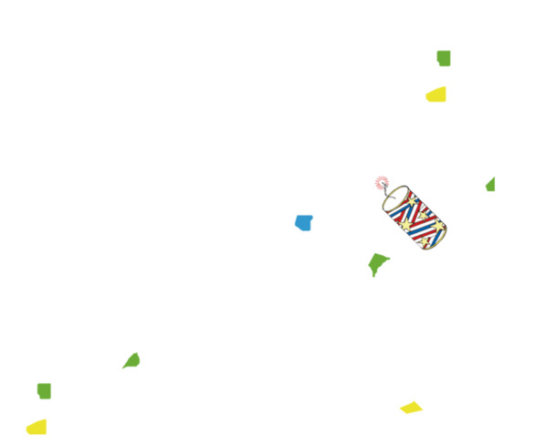 碎纸屑PNG透明高清图，漂浮几何元素，创意图片素材下载