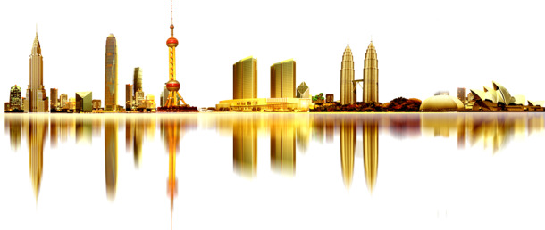 上海夜景PNG透明图片，高清装饰元素与图案设计素材下载
