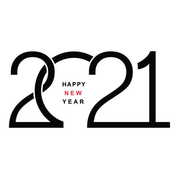 2021新年创意数字透明PNG图片，元旦春节元宵AI设计素材下载