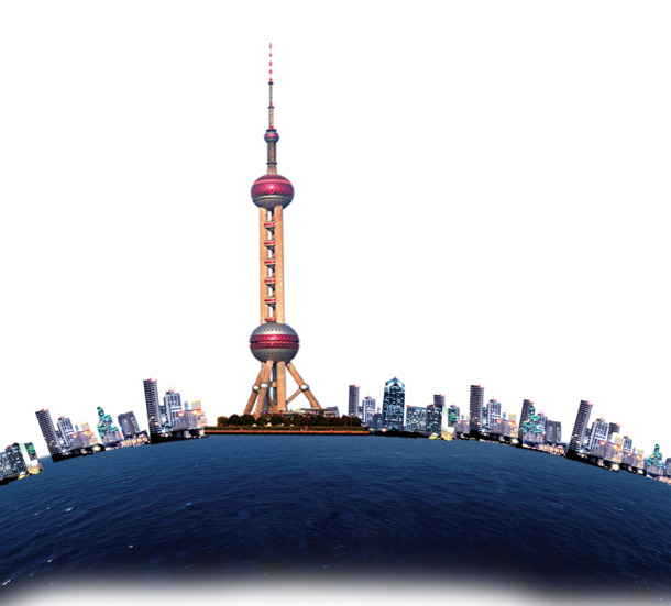 上海陆家嘴高清PNG透明背景风景图片，设计素材免费下载