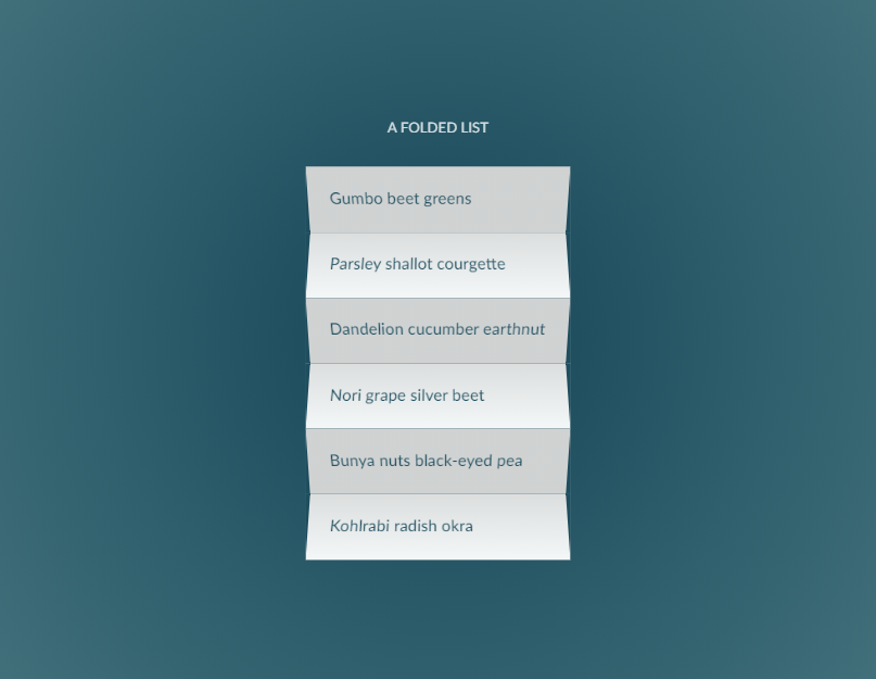 列表样式css，简单折叠列表ui设计