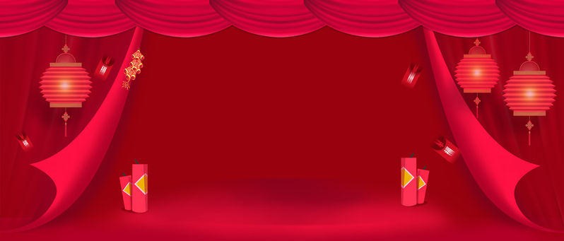 新春晚会精美背景设计素材，高清JPG/PSD格式Banner海报，电商狂欢必备，免费下载！