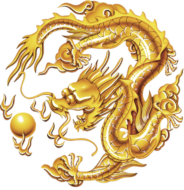 金龙戏珠高清PNG，中国风装饰元素，透明图片素材下载
