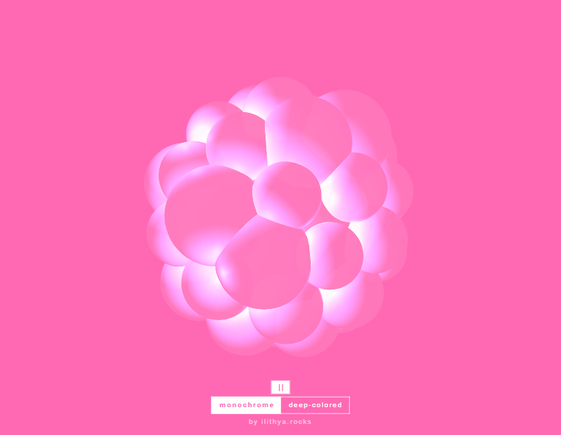 3d旋转动画效果，泡泡立体灯光效果