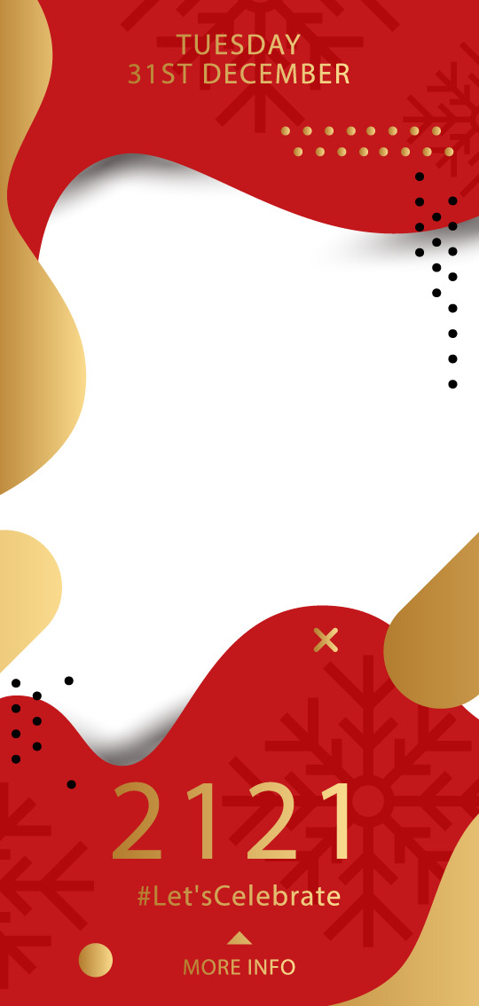 2021新年红金贴纸PNG透明图，高清AI格式设计素材，元旦春节元宵节日元素下载