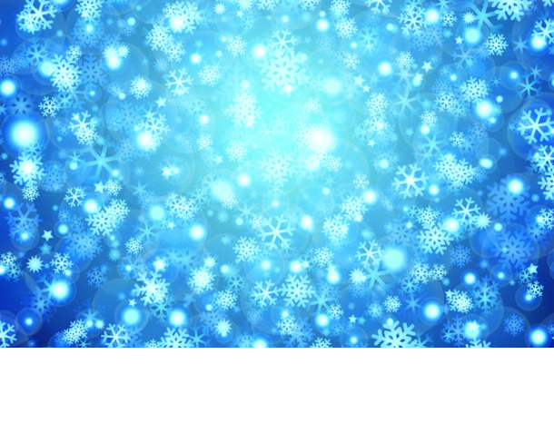 蓝色冰雪手绘雪花PNG透明底纹，创意高清图片素材下载