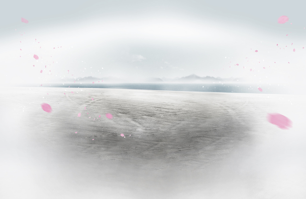 粉色花瓣美景PNG透明背景，抽象梦幻设计素材下载