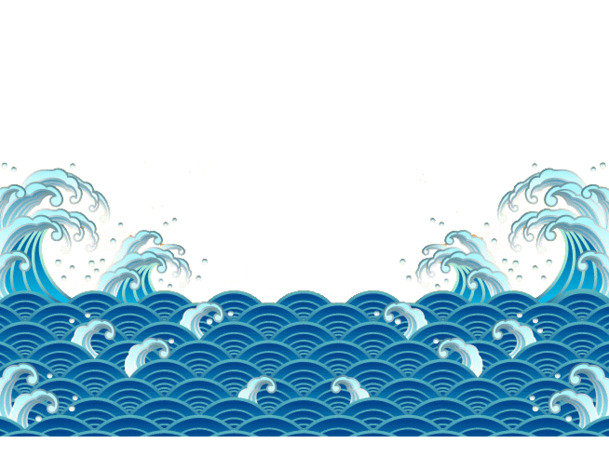 海浪PNG透明素材，高清装饰元素，特效图片设计下载