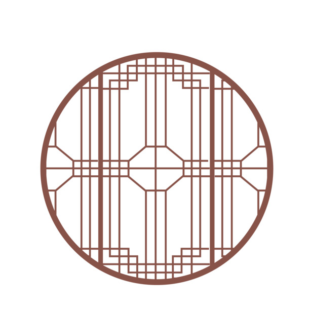 中式古典花纹PNG透明图，高清中国风装饰元素，AI格式设计素材下载