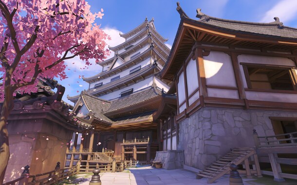 游戏阁楼桃花立绘，高清PNG透明背景，精美banner海报设计素材下载