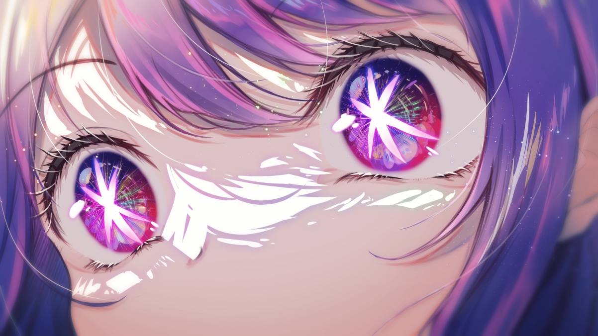 《星野爱》绝美紫发紫眸4K壁纸，高清动漫大图，3840x2160分辨率，一键下载！
