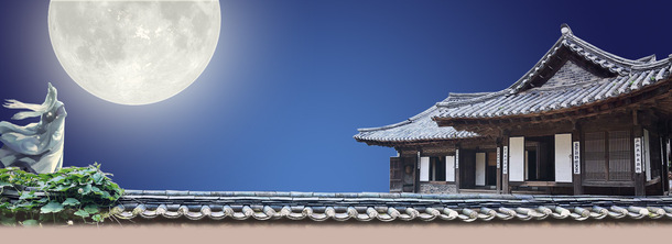 月亮背景PNG透明图，高清Banner海报设计素材，免费下载