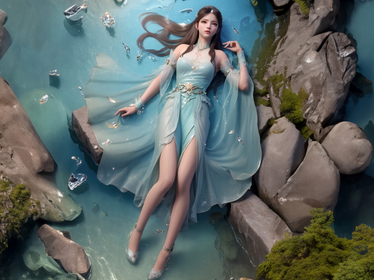 高清AI美女绘画，斗破苍穹萧熏儿平板电脑壁纸，2732x2048超清下载