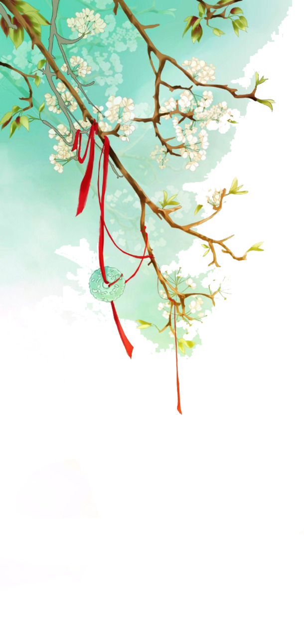 古风水彩插画PNG素材，高清透明装饰图案，一键下载设计灵感