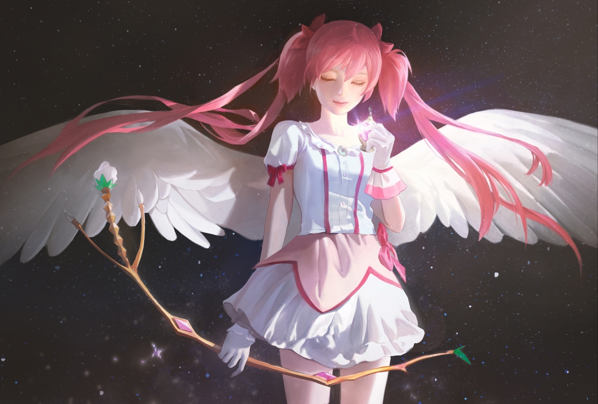 魔法少女小圆，绝美4K高清壁纸，4000x2701超清动漫图片，一键下载！