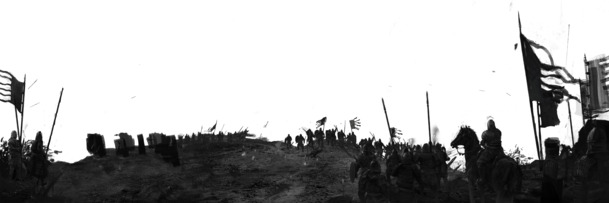 墨韵战场，高清PNG透明士兵图片素材，笔触装饰元素免费下载