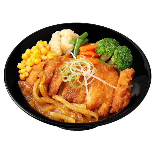 咖喱鸡排饭菜PNG透明图，高清装饰元素，生活用品设计素材下载