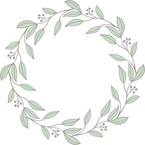 叶子花环PNG透明图片，高清装饰元素，花纹设计素材免费下载