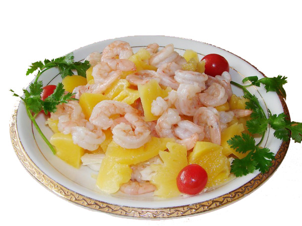 菠萝虾PNG透明图，特色装饰元素，动物设计素材高清下载
