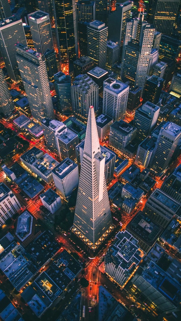 城市建筑美景俯瞰，高清PNG透明背景风景摄影图片素材下载