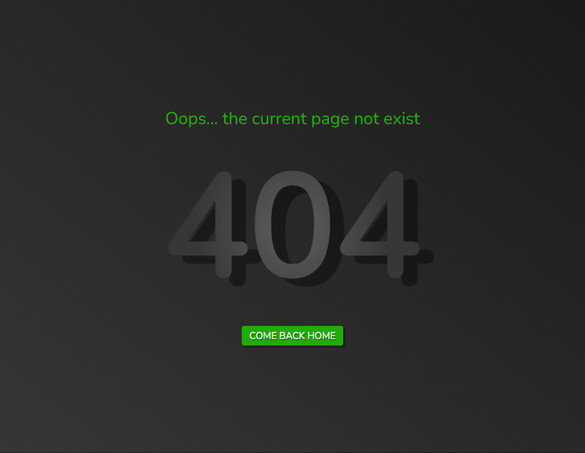css文字阴影代码，404错误页面设计
