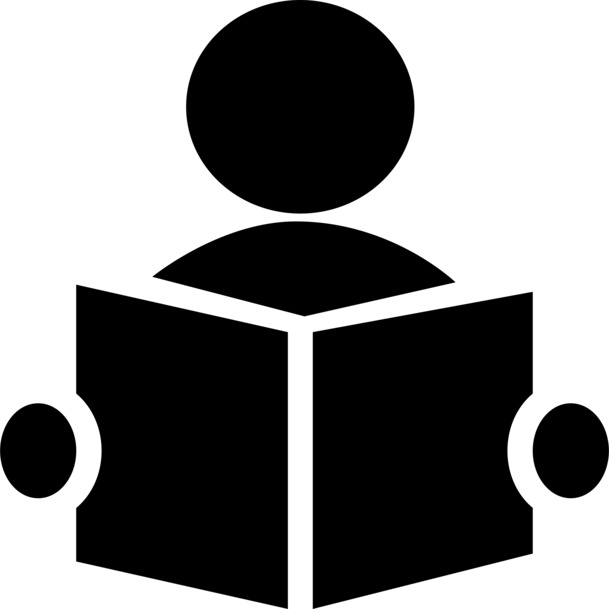 亲子阅读黑色扁平图标，高清PNG透明免抠素材，一键下载