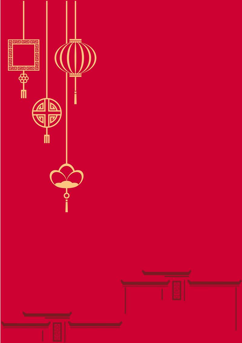 2017鸡年春节海报背景模板，高清JPG与AI格式，创意素材免费下载
