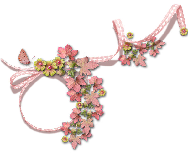 唯美粉色花环PNG透明素材，高清漂浮花瓣元素，免费下载