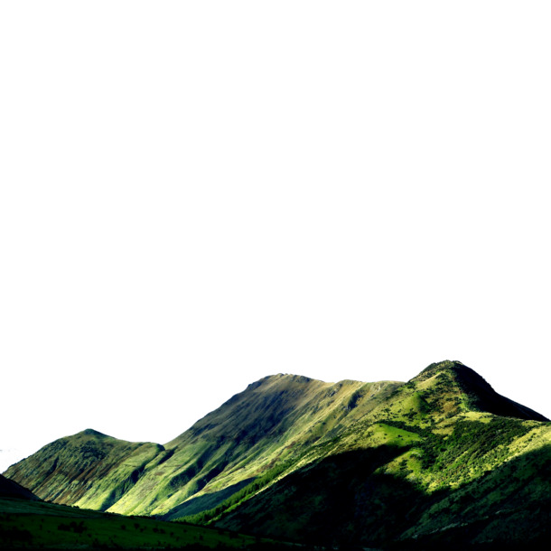 山峦叠嶂PNG透明背景，高清风景摄影素材，免费下载