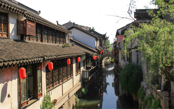 上海嘉定南翔古镇美景PNG透明背景图，高清摄影风景素材下载