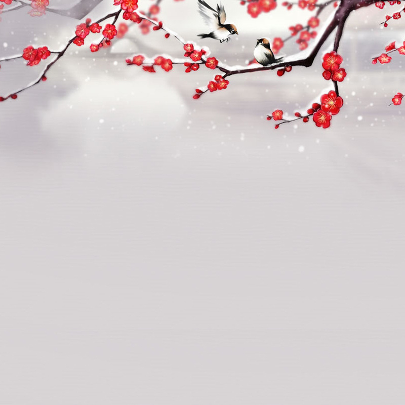复古中国风冬景JPG高清素材，设计必备下载之选
