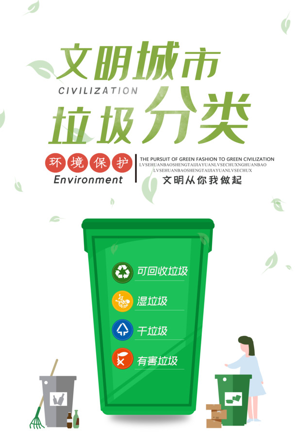 文明城市倡导，垃圾分类必备素材，高清PNG透明垃圾桶图片，PSD格式设计资源免费下载