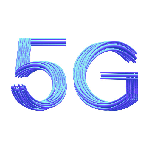 5G UI设计素材，移动风扁平字体纹理，高清PNG透明免扣元素下载