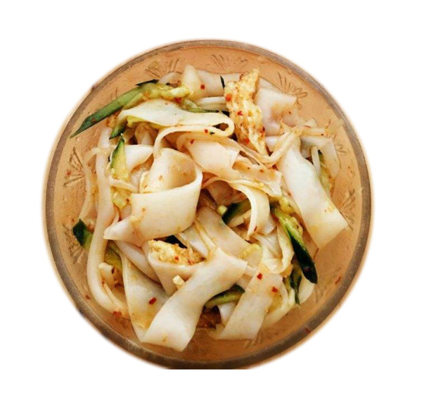 凉拌宽米皮PNG透明图，生活装饰元素，高清素材下载