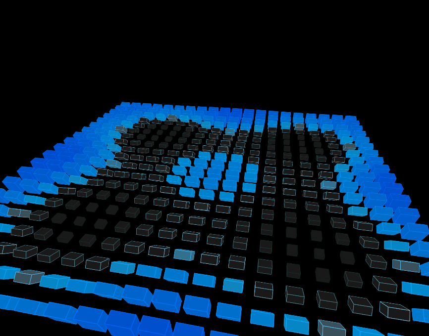 网页3d特效源码，炫酷立体方块动画素材