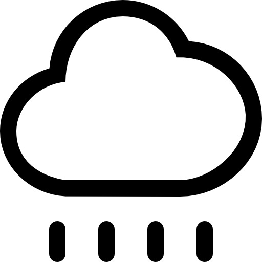 下雨天气云图，雨滴线图标PNG透明免扣素材，高清下载